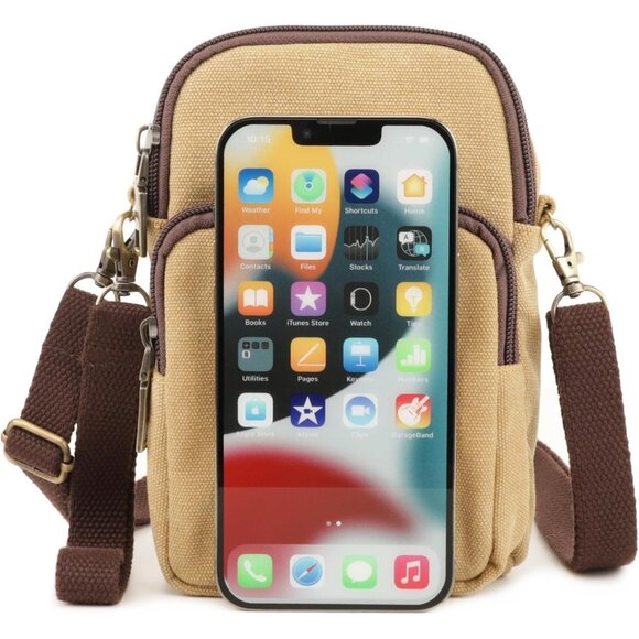 Women's S4 Brown Vintage Embroidered Cute Mini Cross Body Bag Small Handbag - Picture 2 of 6